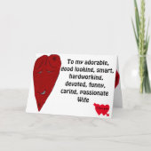 MIJN VALENTIJN VROUW GRAPPEN  KAART (Voorkant)