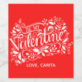 Mijn Valentijn Wijnflesetiket Wijn Etiket (Enkel label)
