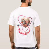 Mijn Valentijn zijn? - Amour T-shirt (Achterkant)
