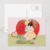 mijn Valentijn zijn Feestdagenkaart (Voorkant / Achterkant)