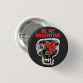 MIJN VALENTIJN ZIJN RONDE BUTTON 3,2 CM (Voorkant /achterkant)