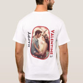 Mijn Valentijn zijn? - tedere knuffels T-shirt (Achterkant)