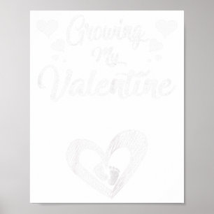 Mijn Valentijn Zwangerschap Nieuwe Moeder Valentij Poster