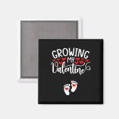 Mijn Valentijn Zwangerschapsaankondiging Valentijn Magneet (Voorkant / Achterkant)
