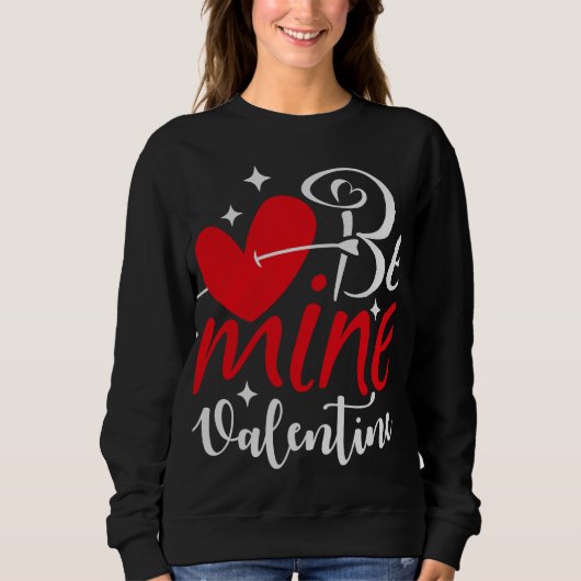 Mijn Valentijns T-shirt – Romantische Harttypograf (Voorkant)