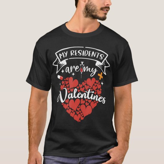 Mijn Valentijnsdag is verpleegkundige T-shirt (Voorkant)