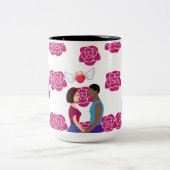 Mijn Valentijnsdag. Tweekleurige Koffiemok (Center)