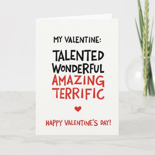 Mijn Valentijnsdagkaart Kaart (Voorkant)