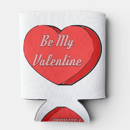 Mijn Valentijnse Snoep tekenen Blikjeskoeler (Achterkant)