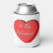 Mijn Valentijnse Snoep tekenen Blikjeskoeler (Blikje Achterkant)