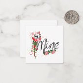 Mijn Valentijnskaart Blank Notitiekaartje (Voorkant / Achterkant in situ)