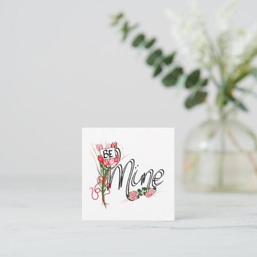 Mijn Valentijnskaart Blank Notitiekaartje (Staand voorkant)