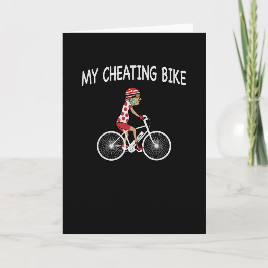 Mijn valsspelende fiets E-bike fiets cadeau Kaart (Voorkant)