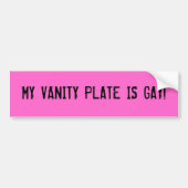 MIJN VANCITEITSBORD IS GAY! BUMPERSTICKER (Voorkant)