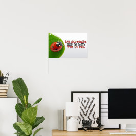 "Mijn vastberadenheid" Motivatie Affirmatie Poster