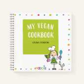 MIJN VEGAN COOKBOOK Blanco Recipbook Notitieboek (Voorkant)