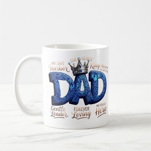 Mijn Veilige Haven En Held Custom Vader Koffiemok (Links)