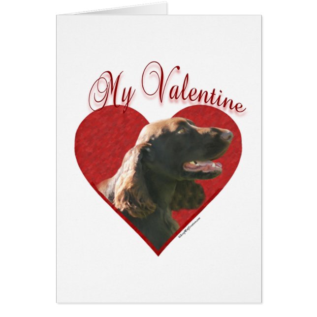 Mijn veld Spaniel Valentijn (Voorkant)