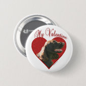 Mijn veld Spaniel Valentijn Ronde Button 5,7 Cm (Voorkant /achterkant)