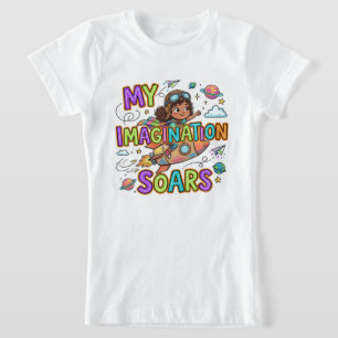 Mijn Verbeelding Slaat de Vleugels Uit Cute Girl A T-shirt