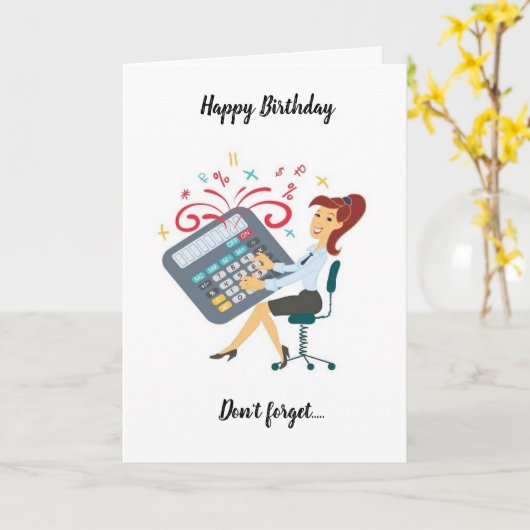 MIJN VERDAGEN ***MEDEWERKER *** KAART (Gele Bloem)