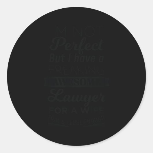 Mijn verdomde Geweldige is een jurist Ronde Sticker (Voorkant)