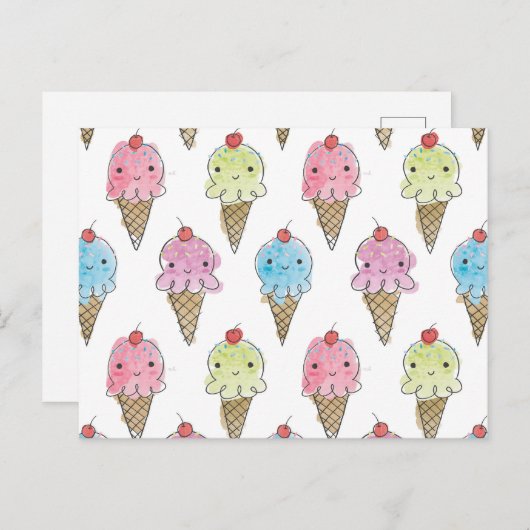 Mijn Verdrag - Ice Cream Briefkaart (Voorkant / Achterkant)