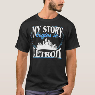 Mijn verhaal begint in Detroit Premium T-shirt