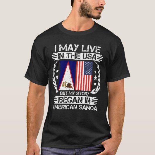 Mijn verhaal begon in Amerikaanse Samoa T-shirt (Voorkant)