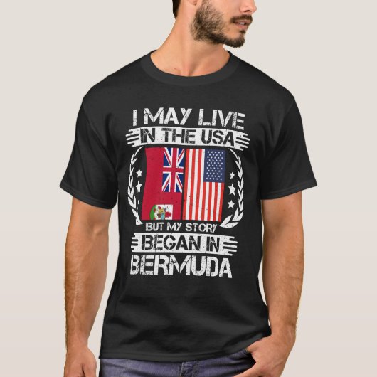 Mijn verhaal begon in Bermuda T-shirt (Voorkant)