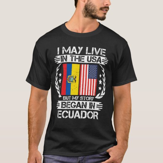 Mijn verhaal begon in Ecuador T-shirt (Voorkant)