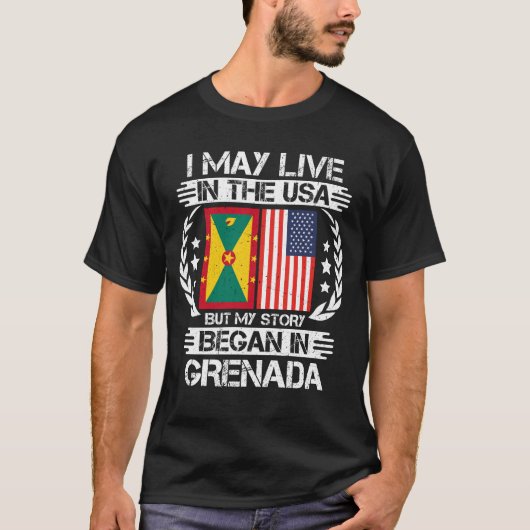 Mijn verhaal begon in Grenada T-shirt (Voorkant)