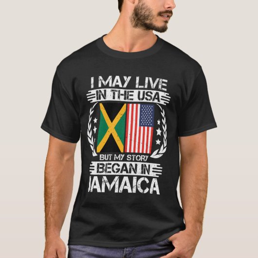 Mijn verhaal begon in Jamaica T-shirt (Voorkant)