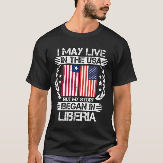 Mijn verhaal begon in Liberia T-shirt (Voorkant)