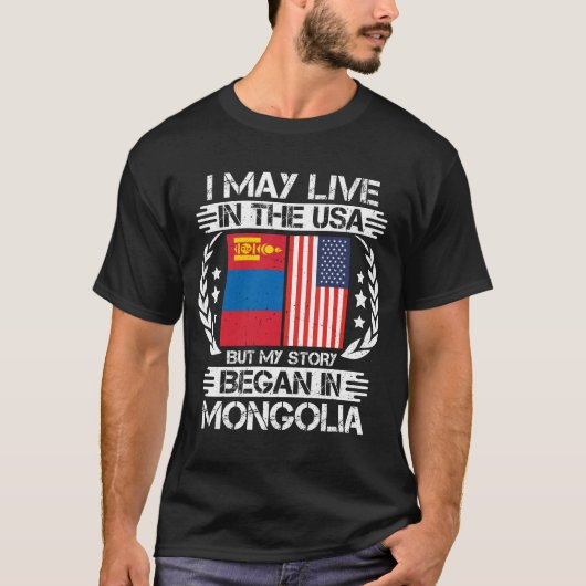 Mijn verhaal begon in Mongolië T-shirt (Voorkant)
