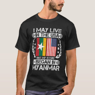 Mijn verhaal begon in Myanmar T-shirt