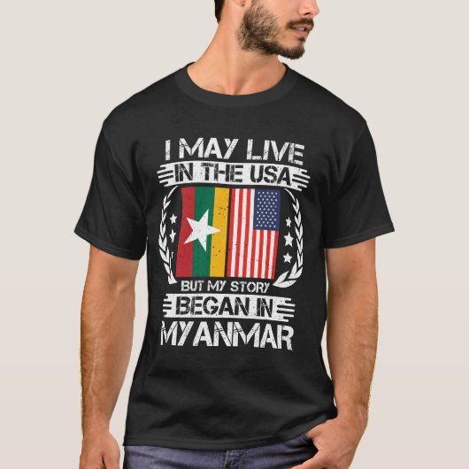 Mijn verhaal begon in Myanmar T-shirt (Voorkant)