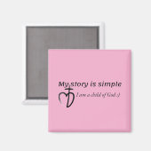 Mijn verhaal is eenvoudig magneet (Voorkant / Achterkant)