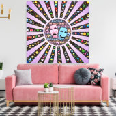 Mijn verhaal Typografie Canvas Afdruk (Insitu (Woonkamer))