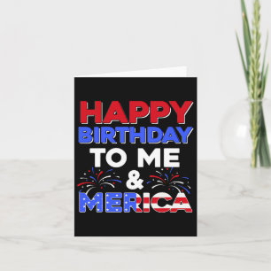 Mijn verjaardag 4 juli Amerikaanse Onafhankelijkhe Kaart