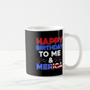 Mijn verjaardag 4 juli Amerikaanse Onafhankelijkhe Koffiemok