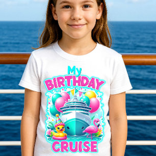 Mijn verjaardag Cruise Duck en Flamingo Shirt