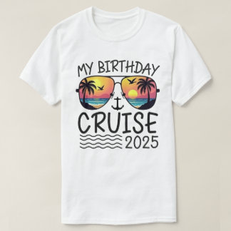 Mijn verjaardag Cruise Funny Gift 2025 Retro T-shirt