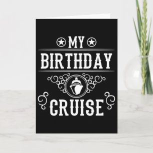 Mijn verjaardag cruise schip boot grappig cruisen  kaart