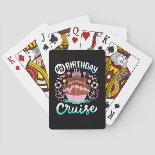 Mijn verjaardag cruise vakantie zeiltocht reis pokerkaarten