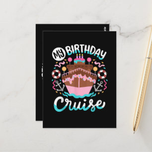 Mijn verjaardag cruise vakantie zeiltocht trip briefkaart