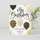 Mijn verjaardag kaart (Staand voorkant)