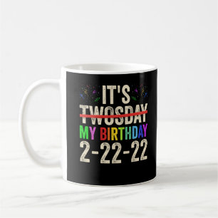 Mijn verjaardag op 22 februari 2022 koffiemok