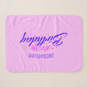 Mijn verjaardag op PINK Sherpa Deken (Voorkant (horizontaal))