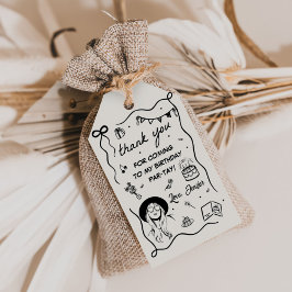 Mijn verjaardag Retro verjaardag Cadeaulabel